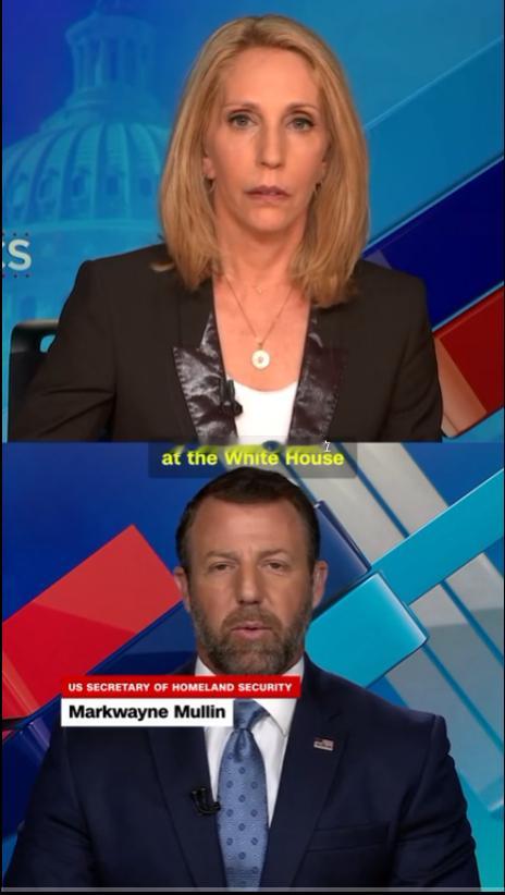 美国国土安全部长穆林（Markwayne Mullin ）今天在 CNN 采访中直接把话挑明了。

女主播还在不断把移民遣返往“政治争议”上引，穆林直接反问：“我根本不明白，这件事怎么就变成政治问题了？太荒唐了！我们聊了整场，聊的就是执行这个国家的法律。”

“凭什么执法要被政治化？为什么我们不能都同意： ​