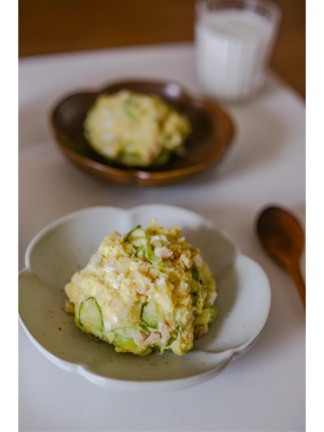 清爽低脂健康餐-日式土豆鸡蛋沙拉