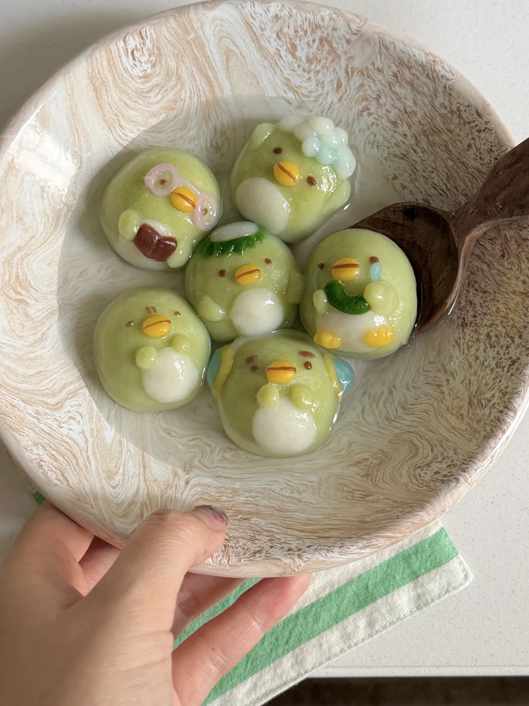 （ •̀ ө • ）绿鹅迷你小汤圆💚