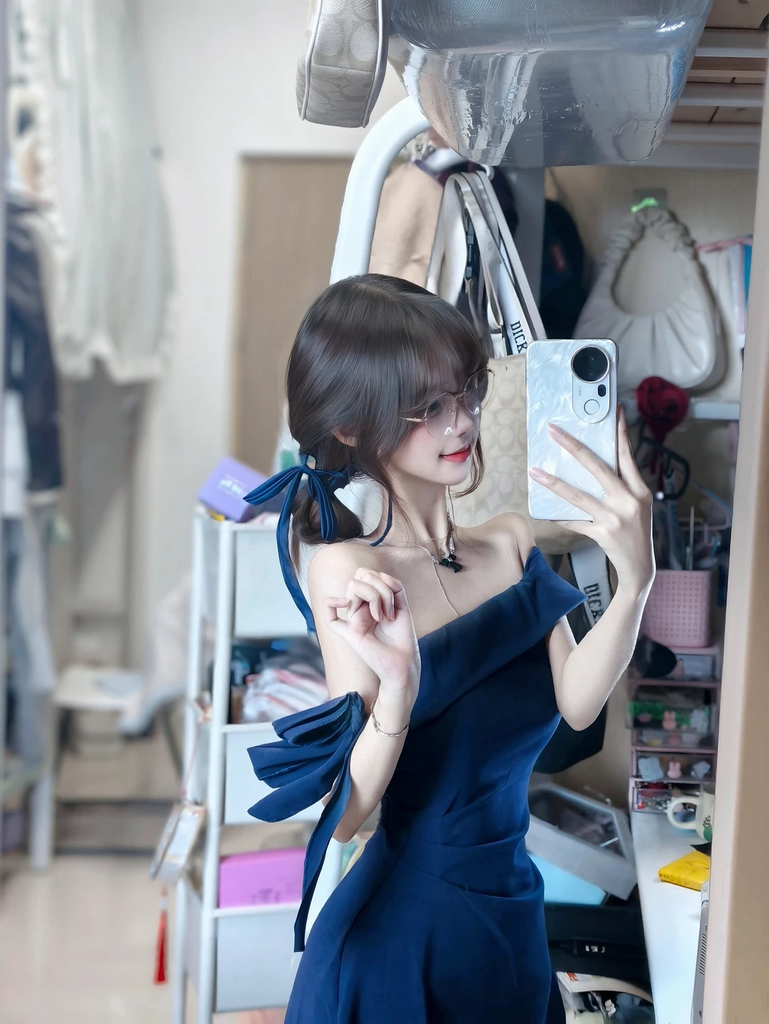 丝带绑发