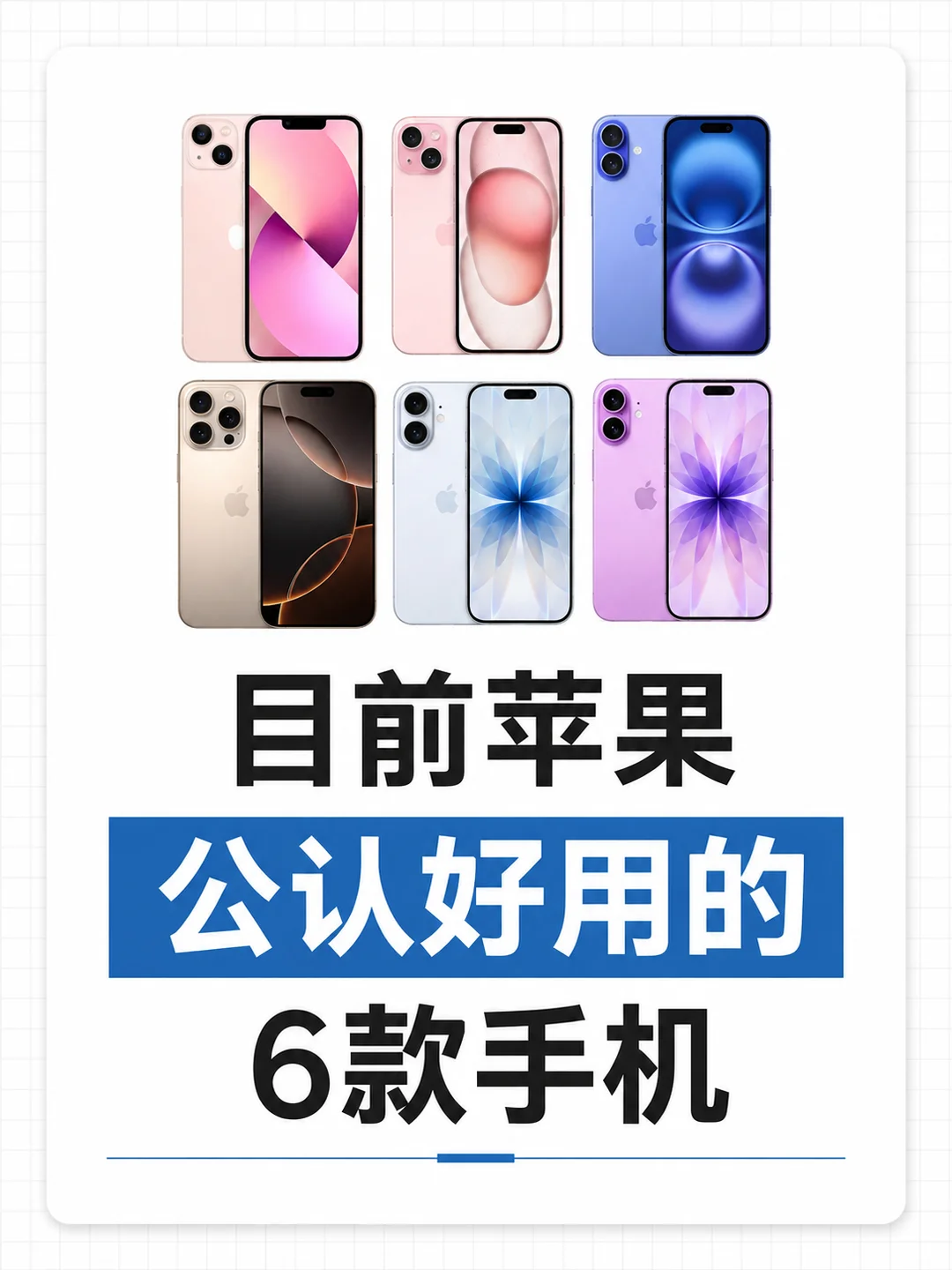 苹果公认好用的六款手机，你用哪款？