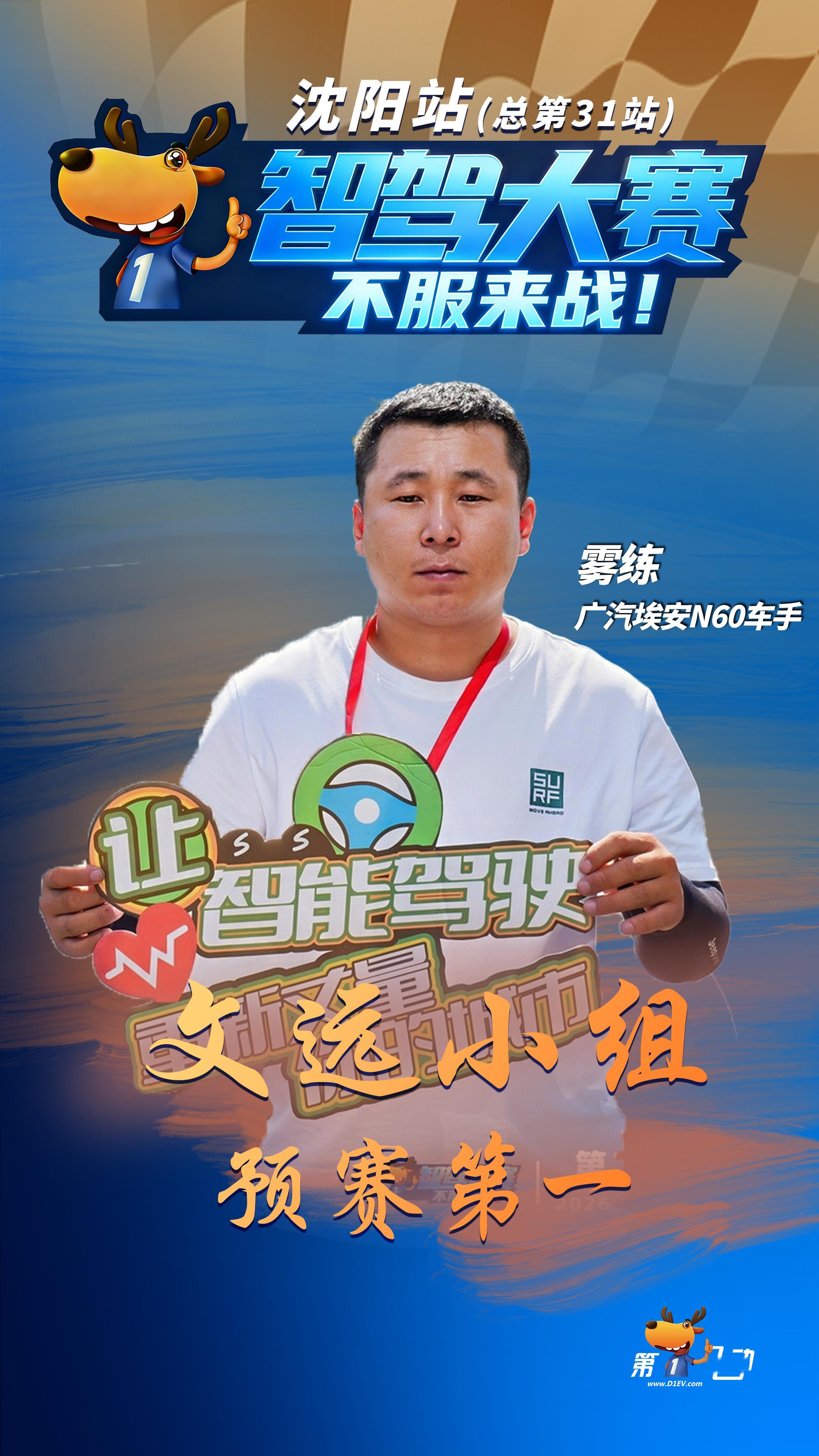 #第二届中国智驾大赛##沈阳[超话]# 沈阳站预赛成绩出炉！四大方案商晋级名单来了
华为系：问界M9稳住第一
问界M9（ADS Max V5.0.0）总分91.5，小组第一。智界R7 82.41、阿维塔11 80.5紧随其后，五菱华境S 61.39暂时稍逊。

文远系：埃安N60杀疯了
广汽埃安N60（AEP 2.3.0.0）总分105.5，不仅是小组第一 ​