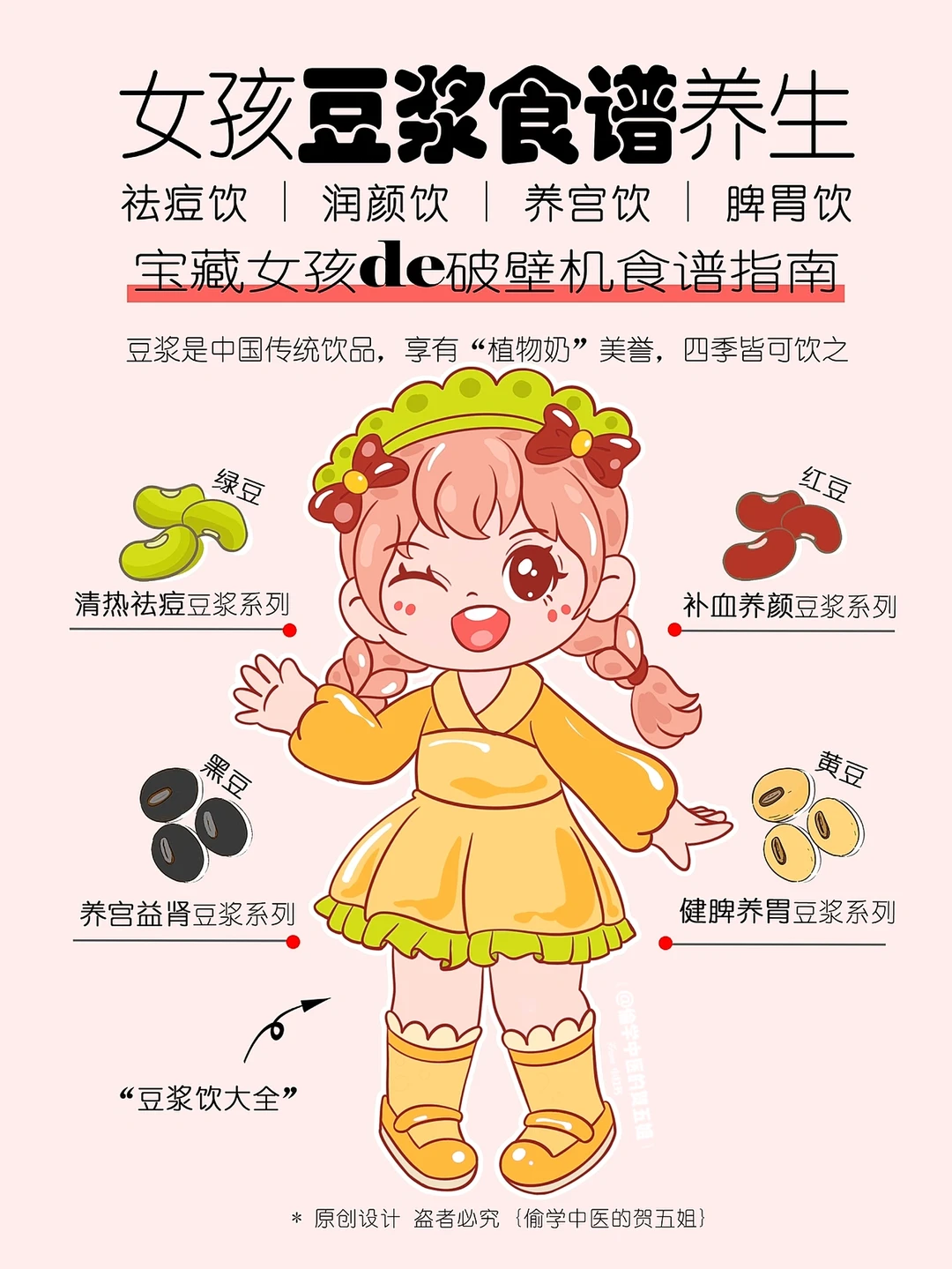 女孩豆浆食谱大全✅ 养颜👏调脾胃🔥补气血