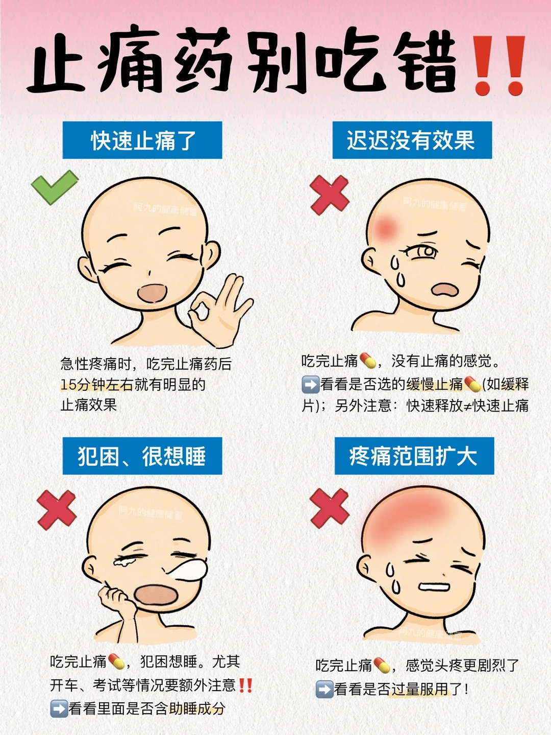 头痛吃止痛药没效果？原来这些误区一直踩
