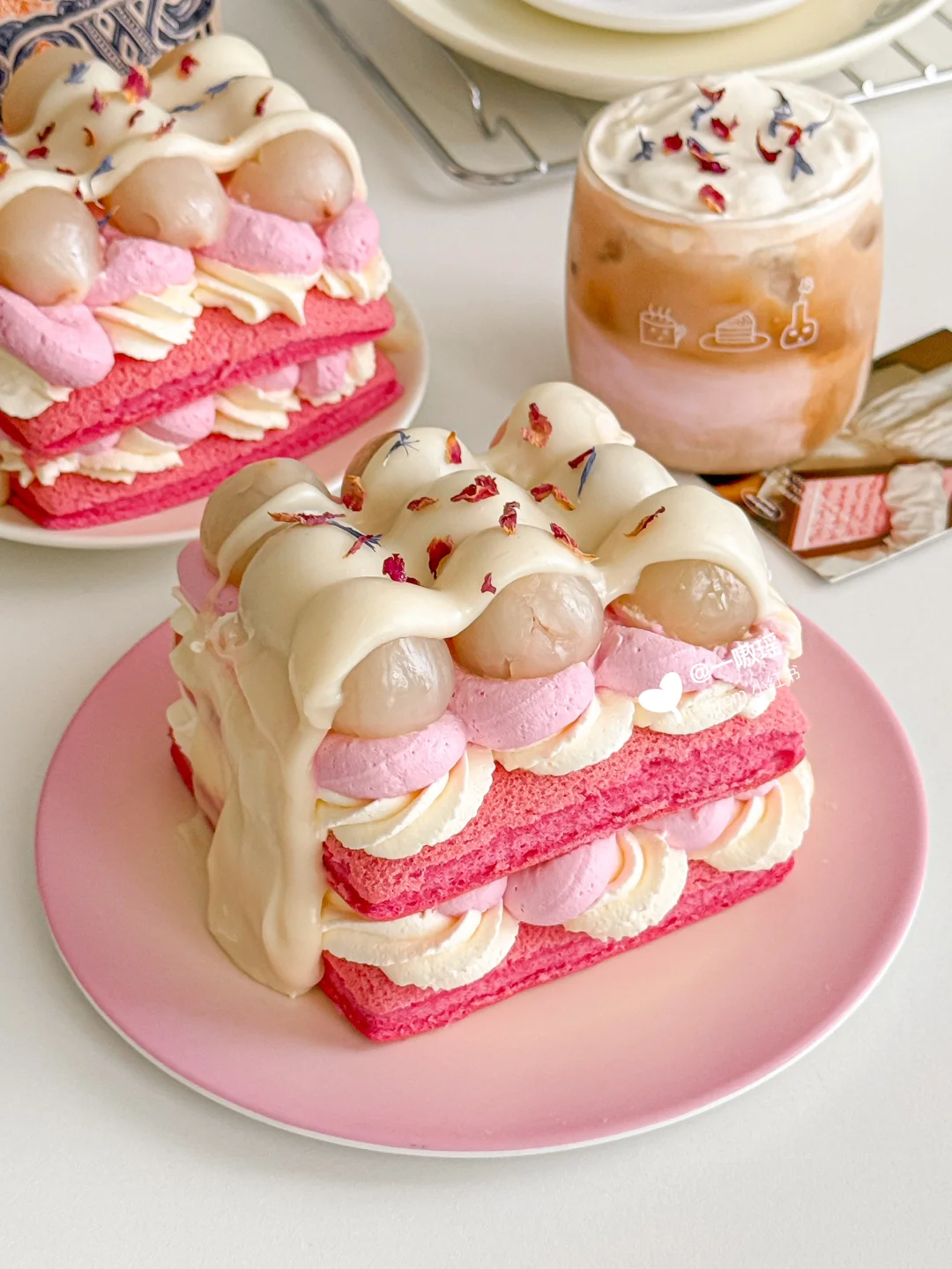 夏日消暑💗荔枝玫瑰夏凉被💕四重口感巨满足