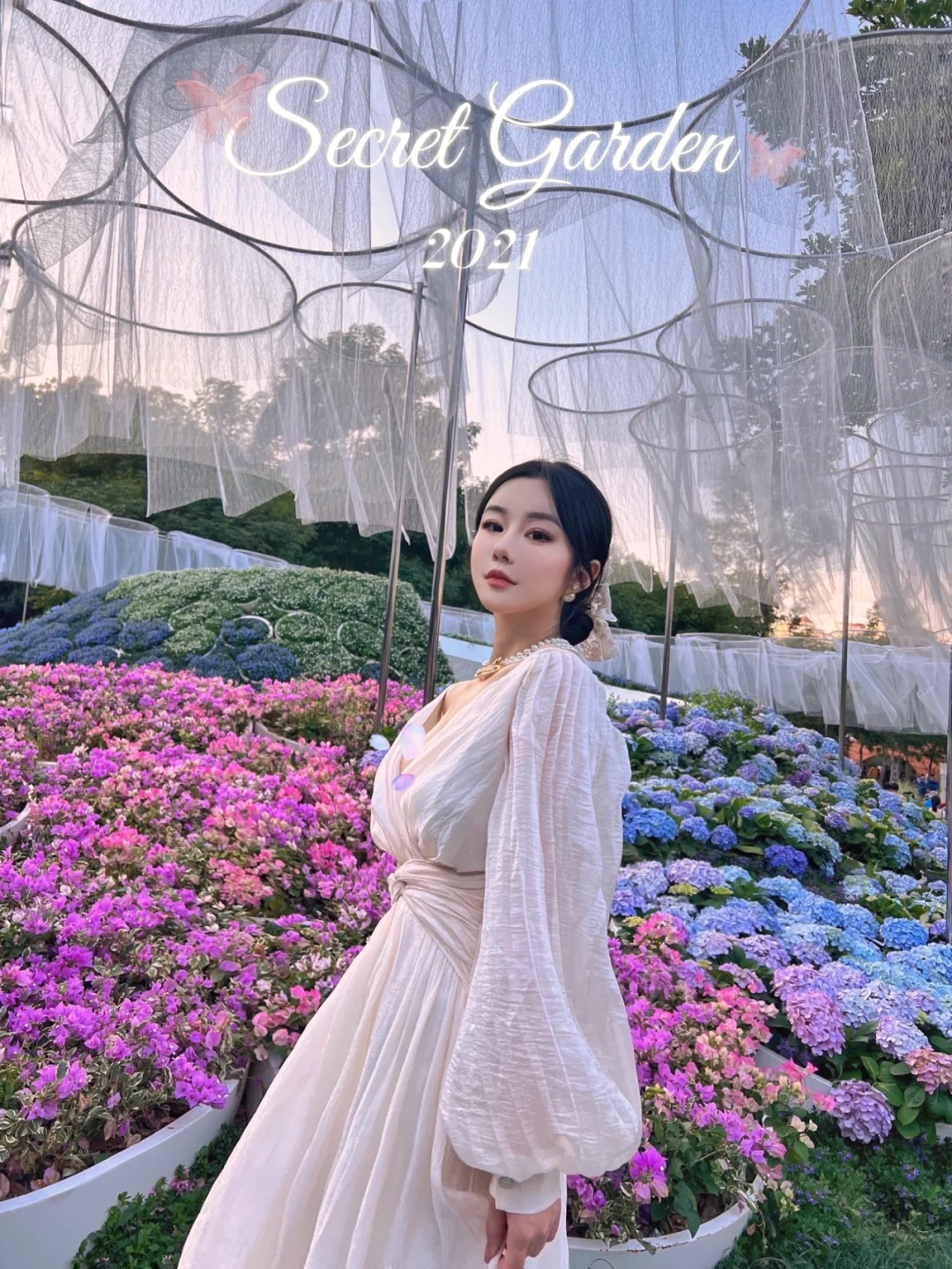 深圳｜做个油画中的少女—莲花山簕杜鹃花展