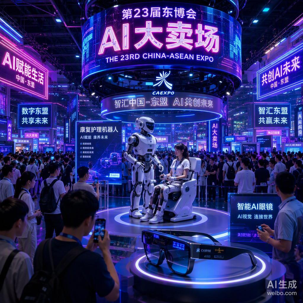 东博会这次居然在南宁开了个“AI大卖场”，听着挺玄乎，其实就是让咱们能现场摸到、甚至直接下单买那些以前只在新闻里见过的玩意儿。

我本来以为又是那种只看不卖的展示台，结果人家是真敢卖。康复护理机器人、AI眼镜，甚至还有能给你做三明治的机器狗。这哪是开峰会，分明是把未来的生活场景直接搬到 ​