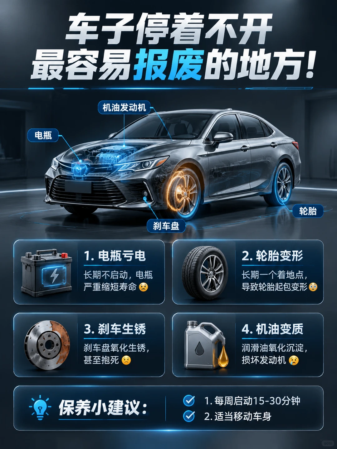 车不是开坏的，是放坏的🚗