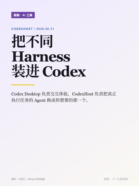 Codex 里终于能切换 Claude、Pi、Grok 了
