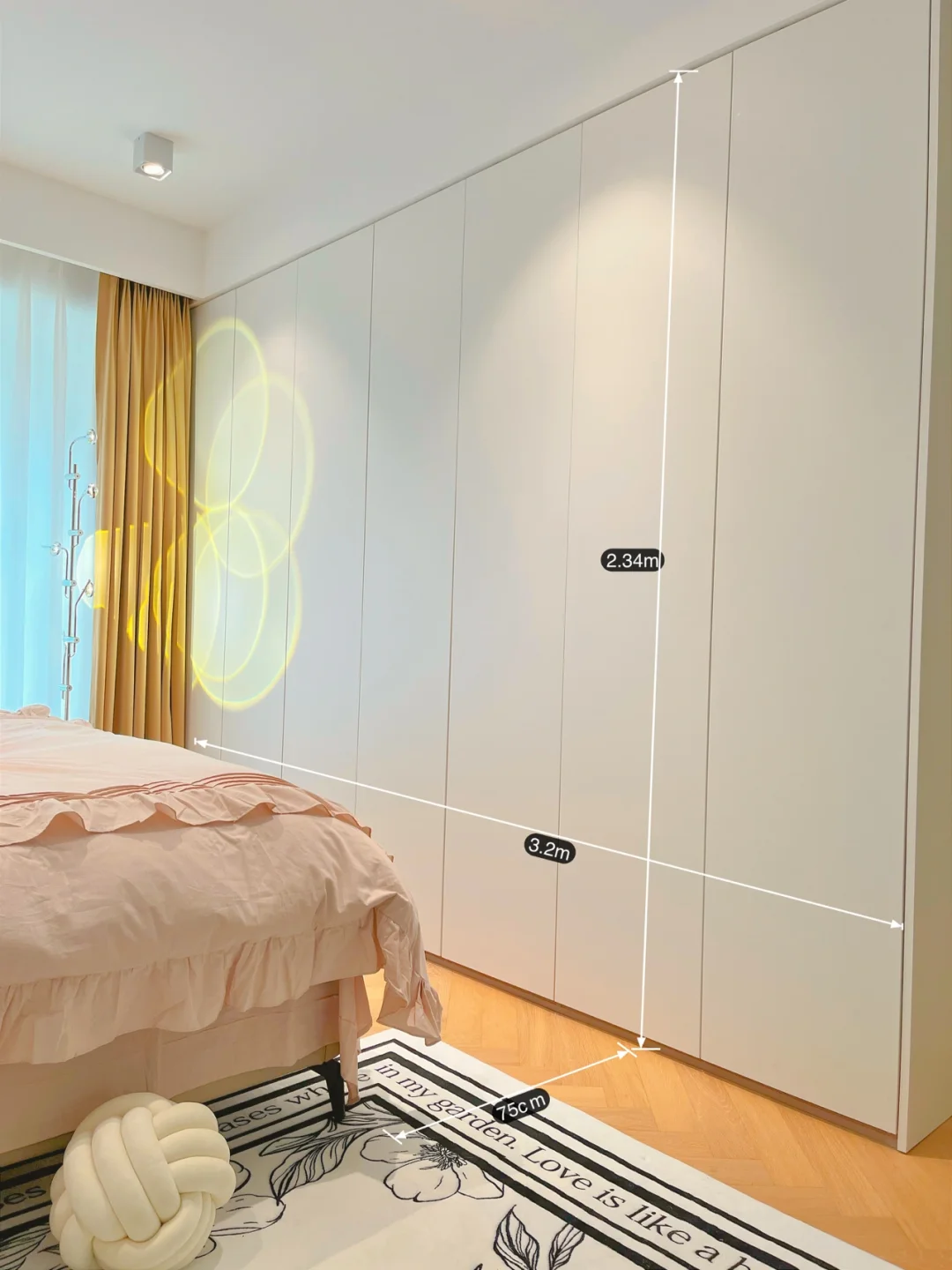 没有衣帽间？不如做排床尾大衣柜！内附尺寸