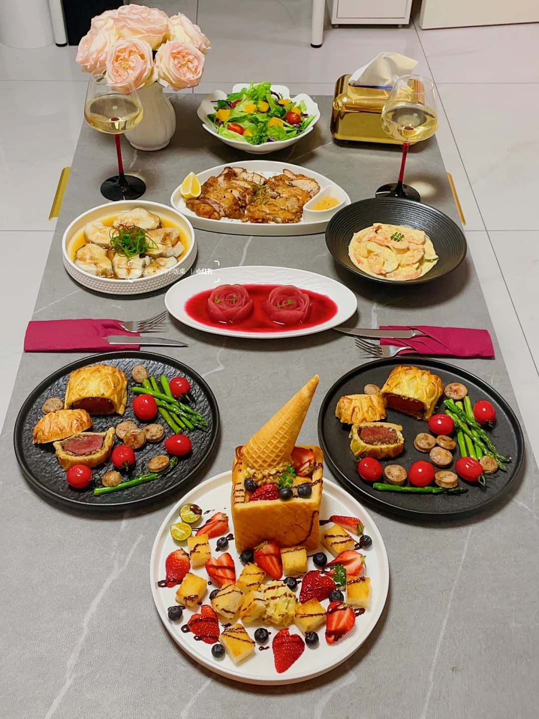 仪式感晚餐✨在家轻松搞定【附教程】