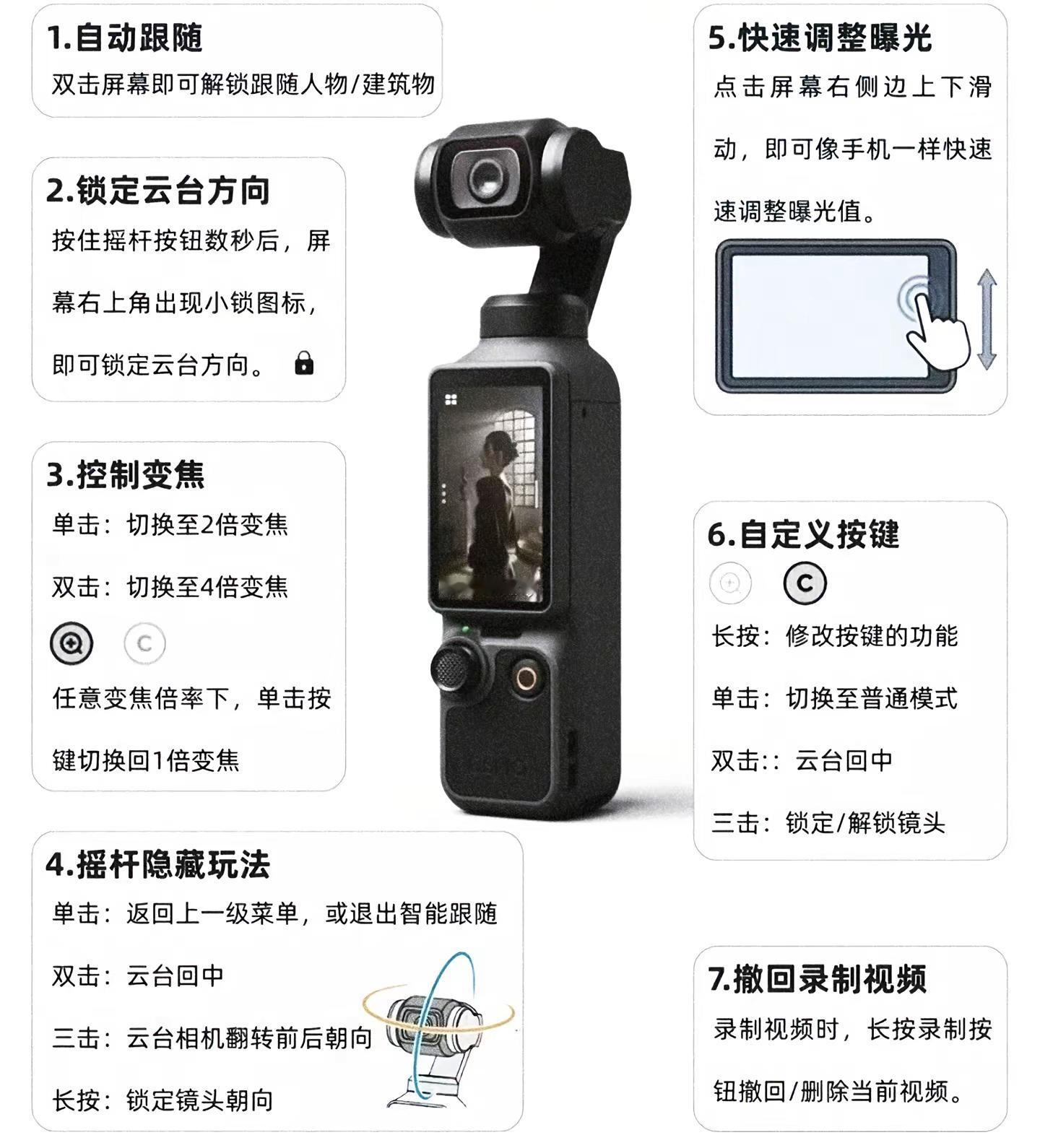 大疆Pocket 4新手使用教程。大疆使用教程 大疆新手必看