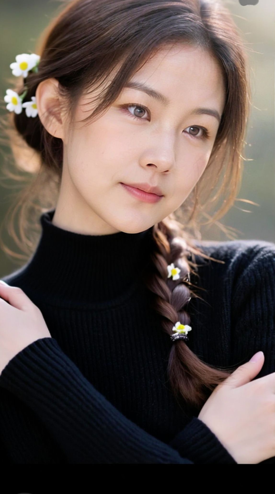 森系女孩的清新日常 🌸   阳光洒在发梢，微风轻拂衣角，生活就该这般自然纯粹。