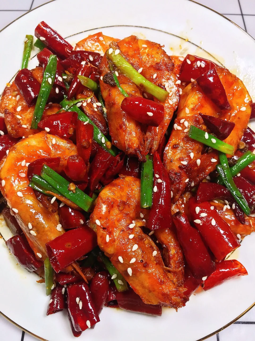 香辣虾！流着口水拍的照片，太香了！😋