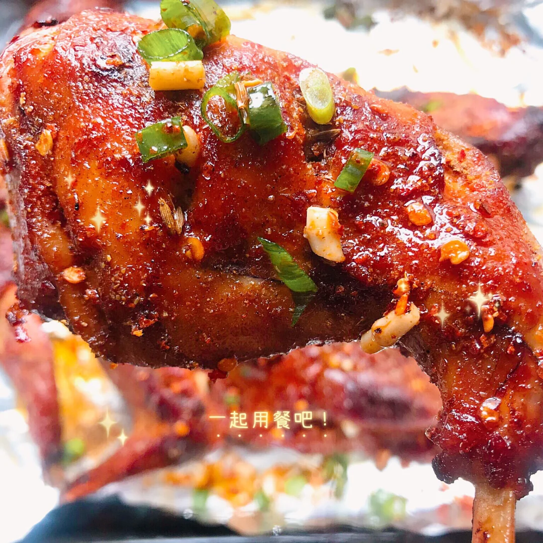 烤箱美食|麻辣🌶️🌶️🌶️手撕烤兔🐰