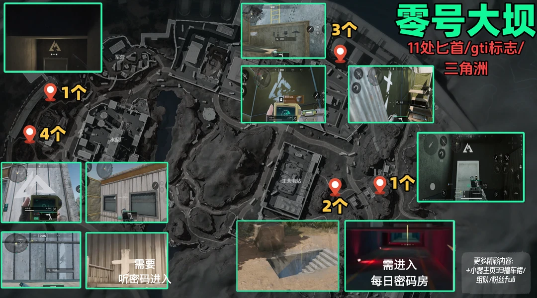 三角洲调查8处gti匕首徽章，抽丝剥茧全点位