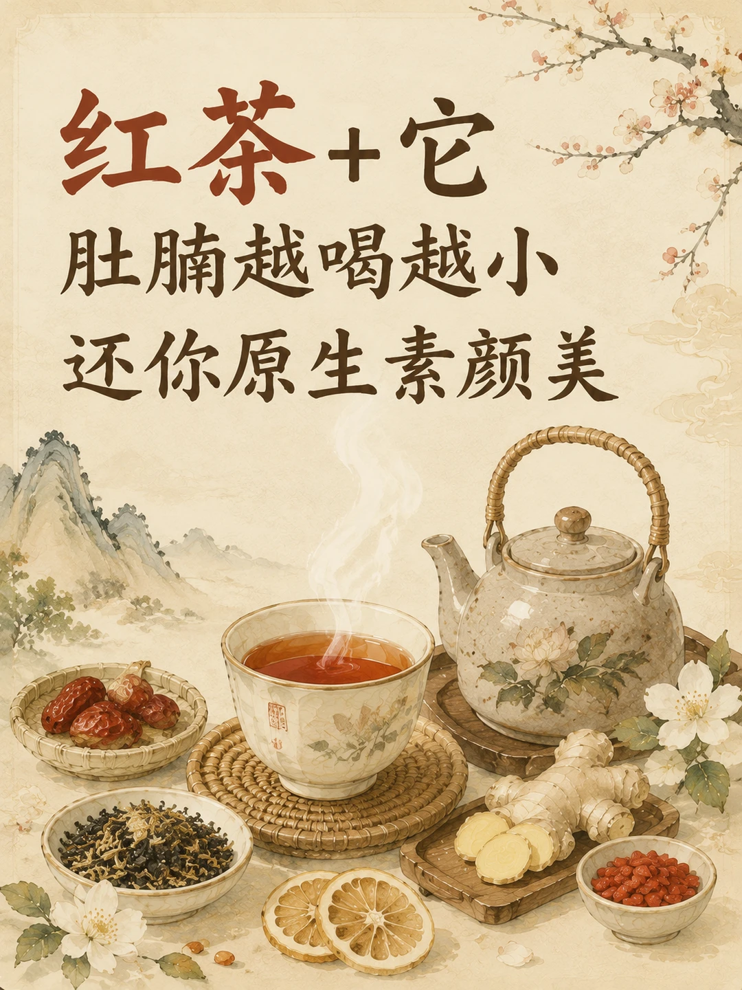 红茶➕它，肚腩越喝越小，还你原生素颜美