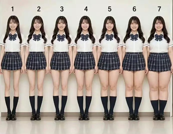 以你的审美 你认为哪个体型最完美？ ​​​