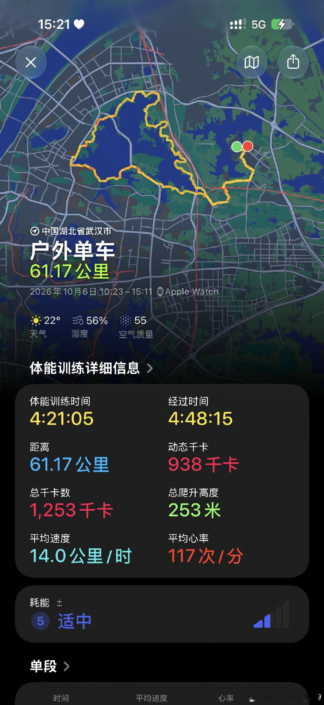 第一次骑行长距离，全程被美景治愈，东湖体验感满分，真的太太太太太美了！羡慕武汉人民！ ​