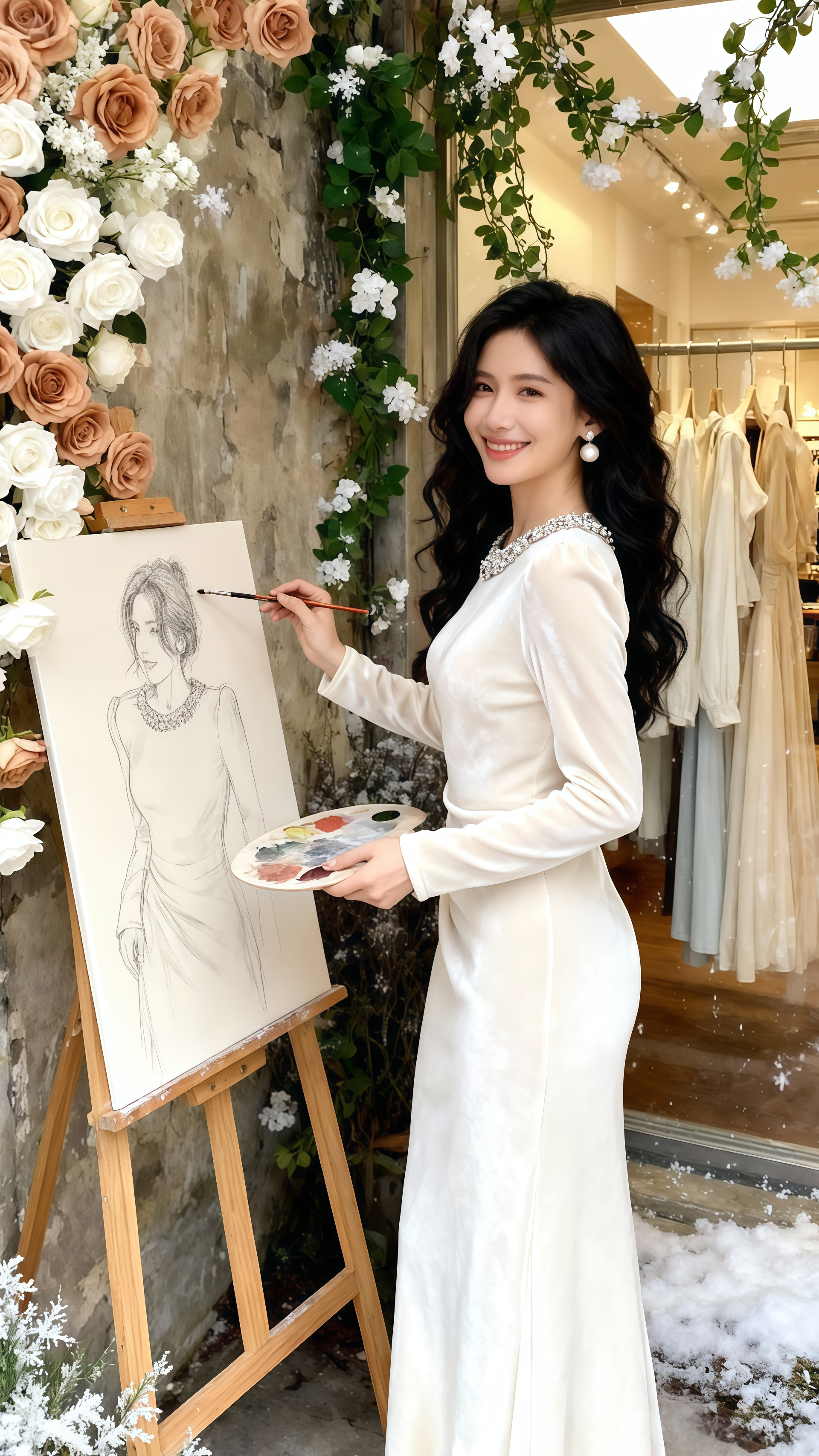 <p>气质仙女裙穿搭 名媛风 礼服裙 长裙 复古风格 <!--{img...