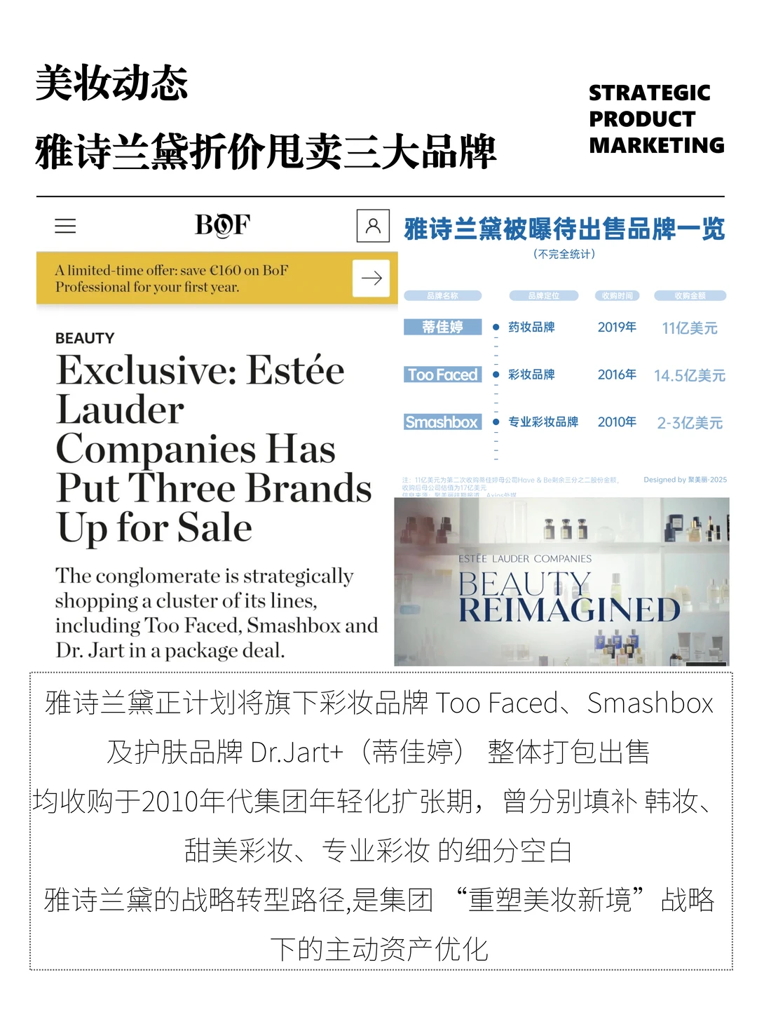 雅诗兰黛折价甩卖三大品牌，开启战略瘦身