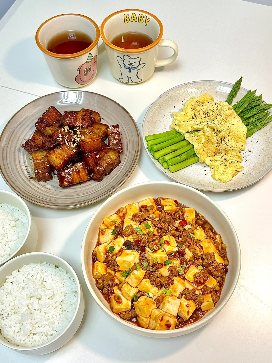 二人食｜麻婆豆腐➕红烧肉🥩好好吃✨
