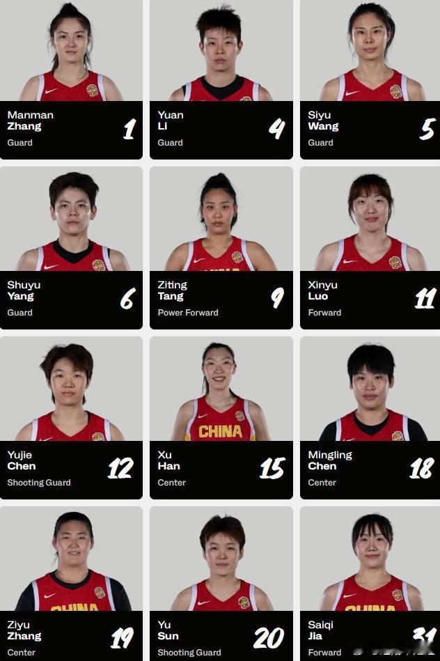#中国女篮[超话]##女篮世界杯##中国女篮# 今晚23：4 5#中国女篮vs波多黎各女篮# 双方大名单 
今晚一起为中国女篮加油！本场比赛的胜者 将晋级八强 八强的对手将会是本届女篮世界杯夺冠的热门#法国女篮# ​