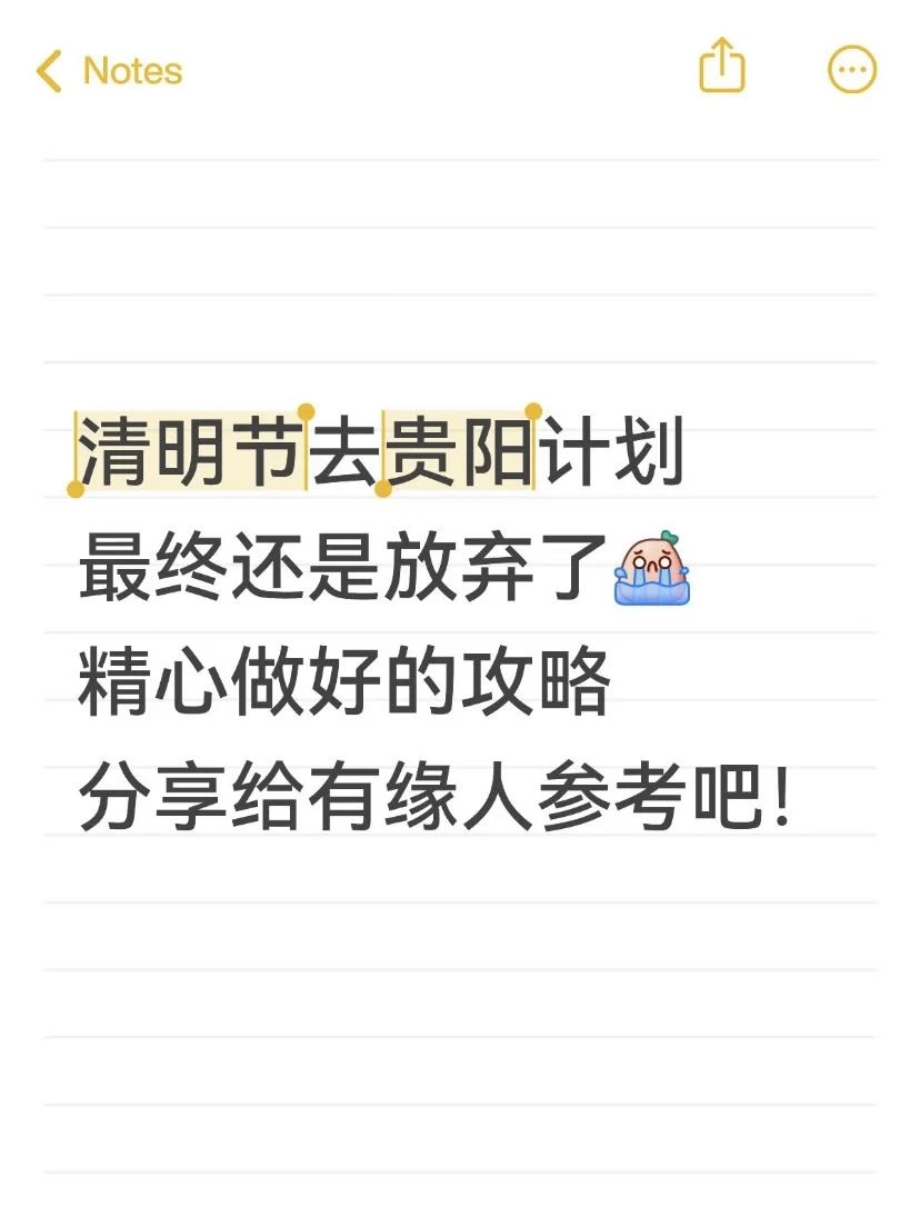 本J人耗时24h做的贵阳攻略已经nextlevel了