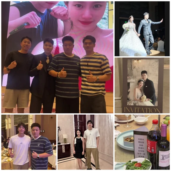 游泳名将李广源大婚：汪顺徐嘉余出席受追捧