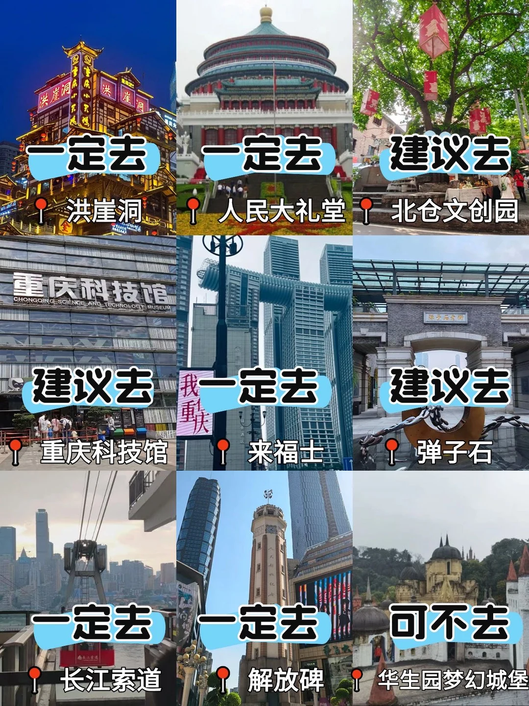 8-9🈷到重庆！不绕路版旅游攻略！直接抄！