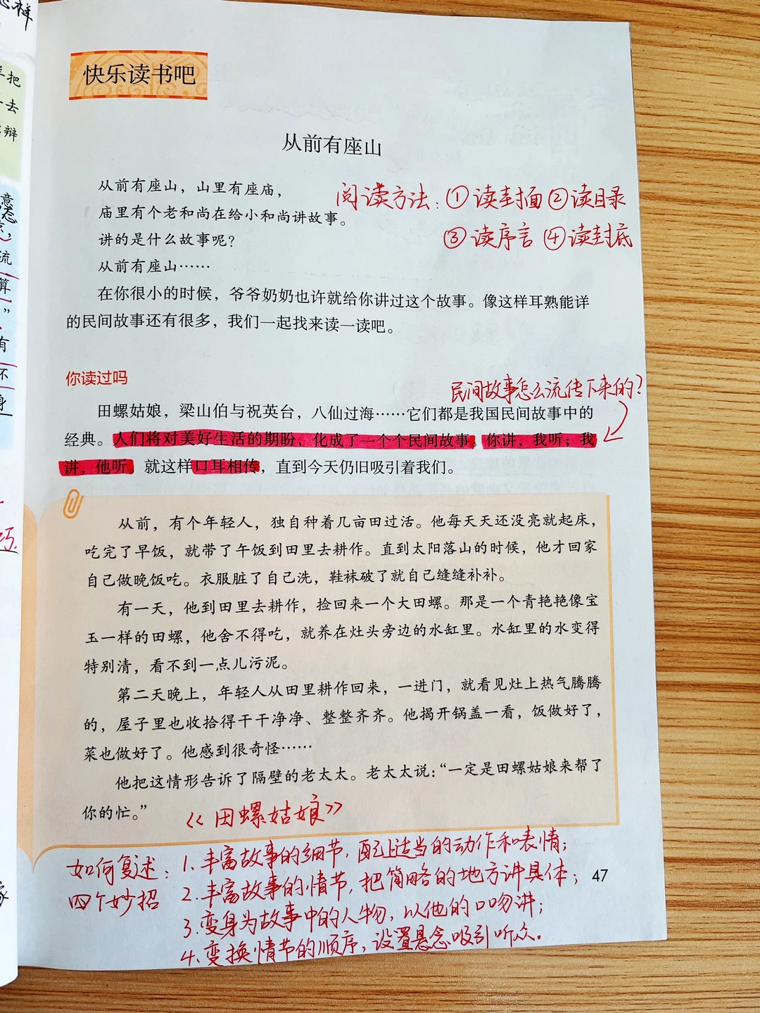 五年级上册2023版《快乐读书吧》课堂笔记