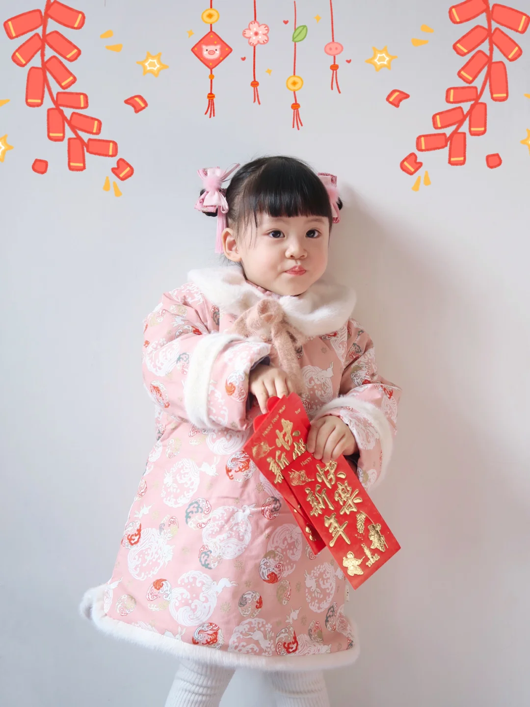 OOTD女宝拜年服|粉粉嫩嫩超级可爱🐰