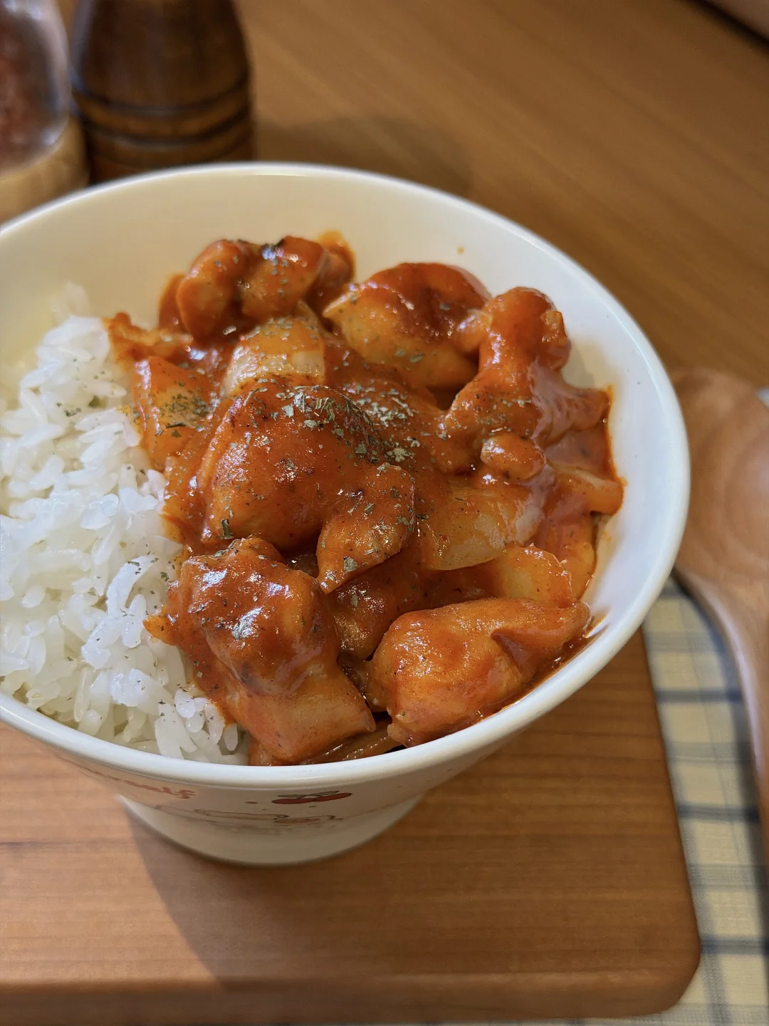 🔥辣奶油鸡肉盖饭 好吃到原地转圈