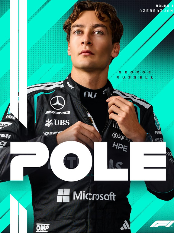 巨大领先优势！拉塞尔赢得F1巴库站杆位！