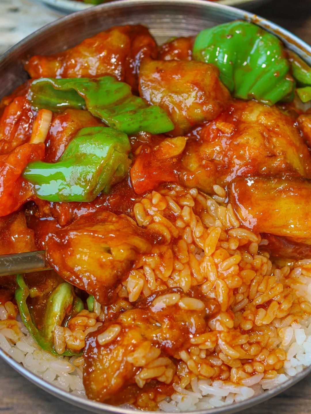 连吃三天了...烧茄子汤汁拌饭真好吃啊！！