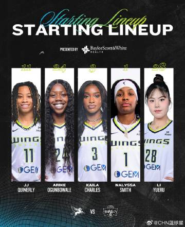 WNBA常规赛，达拉斯飞翼对阵华盛顿神秘人。<br />本场比赛，李月...