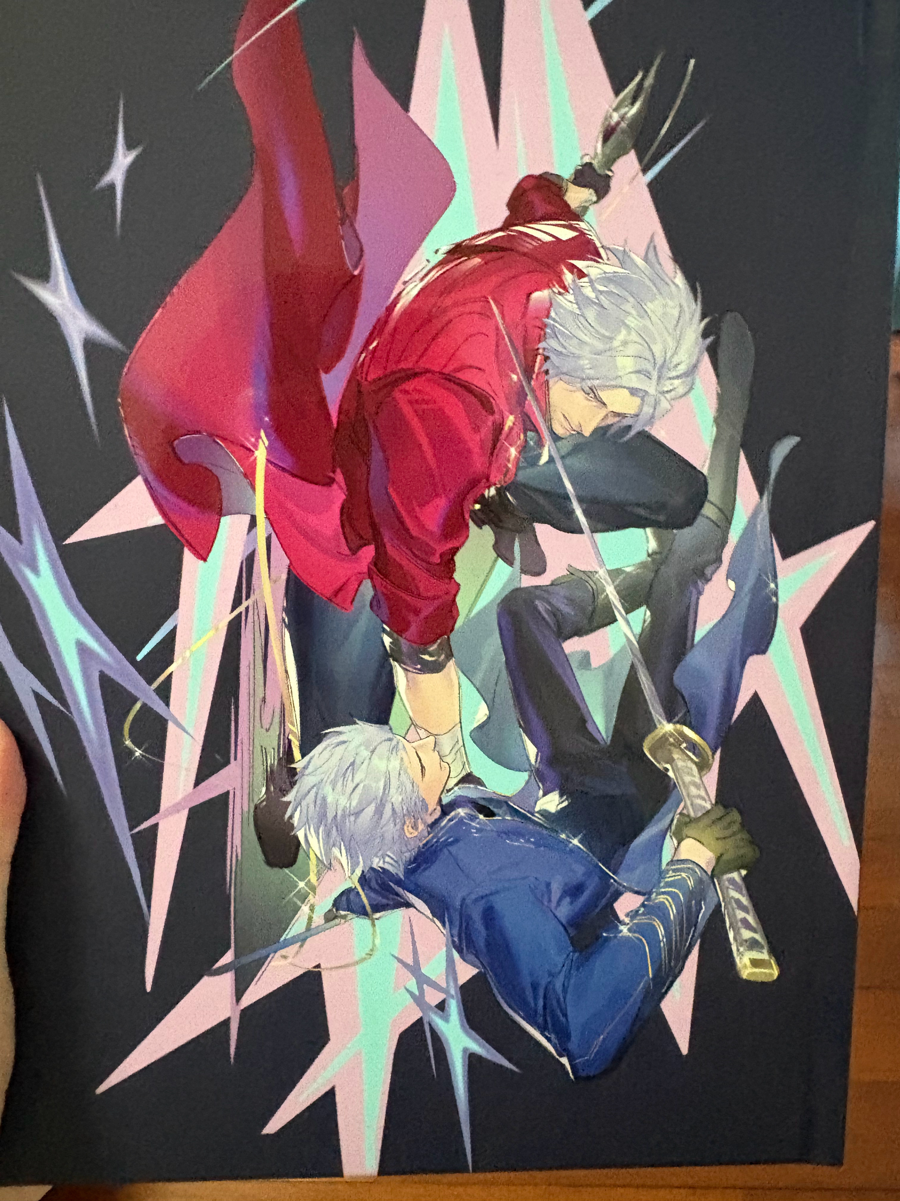写给小鸽老师dv《Return》同人本的repo❤️💙
首先读完依旧赞美小鸽老师的画技！真的是太令人惊艳了，物超所值，真的是非常用心的作品！读的时侯就觉得已经不在是看同人本了，已经是在看画集类的刊物了，没想到free talk里小鸽老师真的是以这样的想法去创作的，真的很用心，非常感动！而且 ​