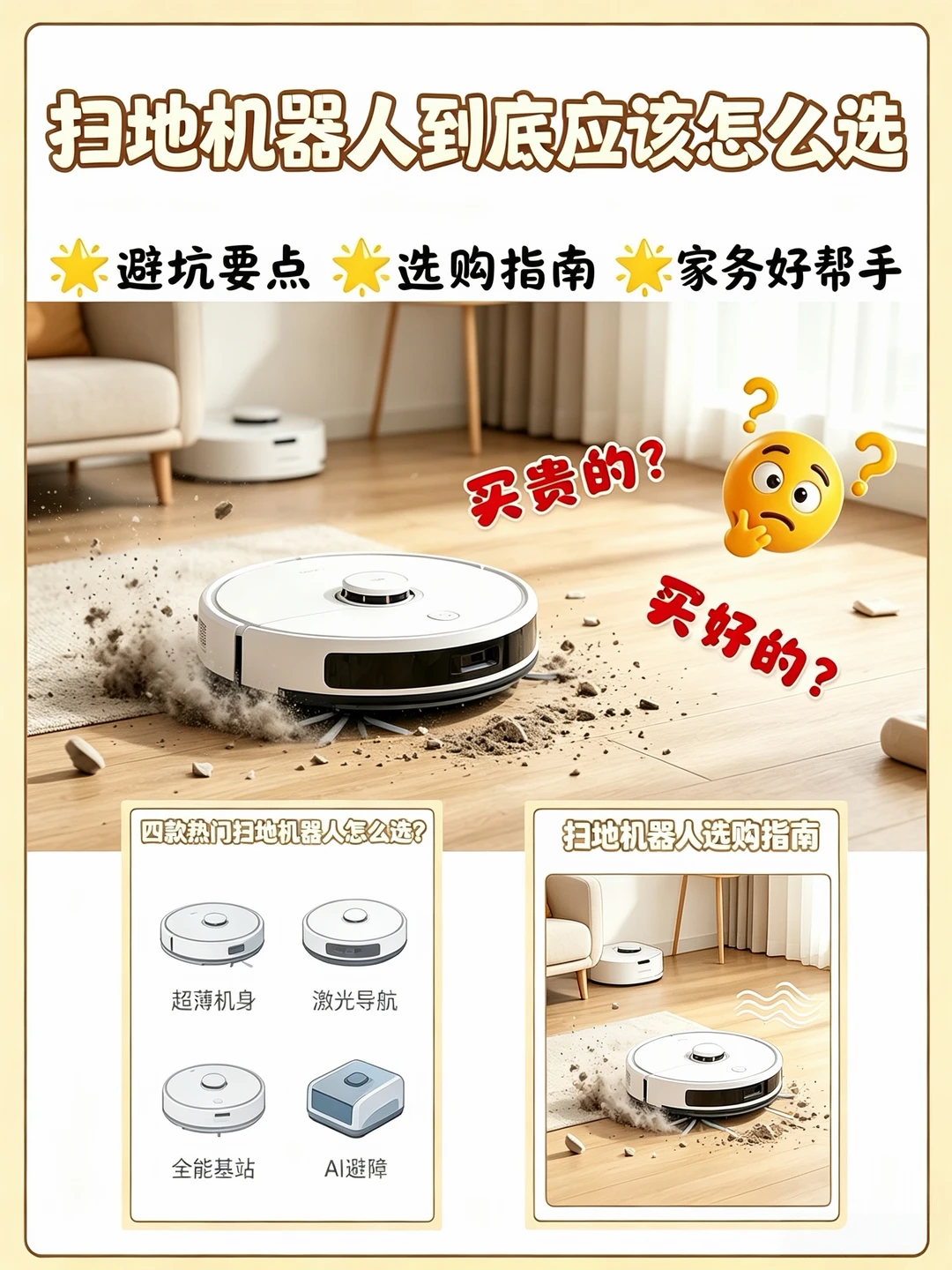 抄作业！扫地机器人到底应该怎么选？