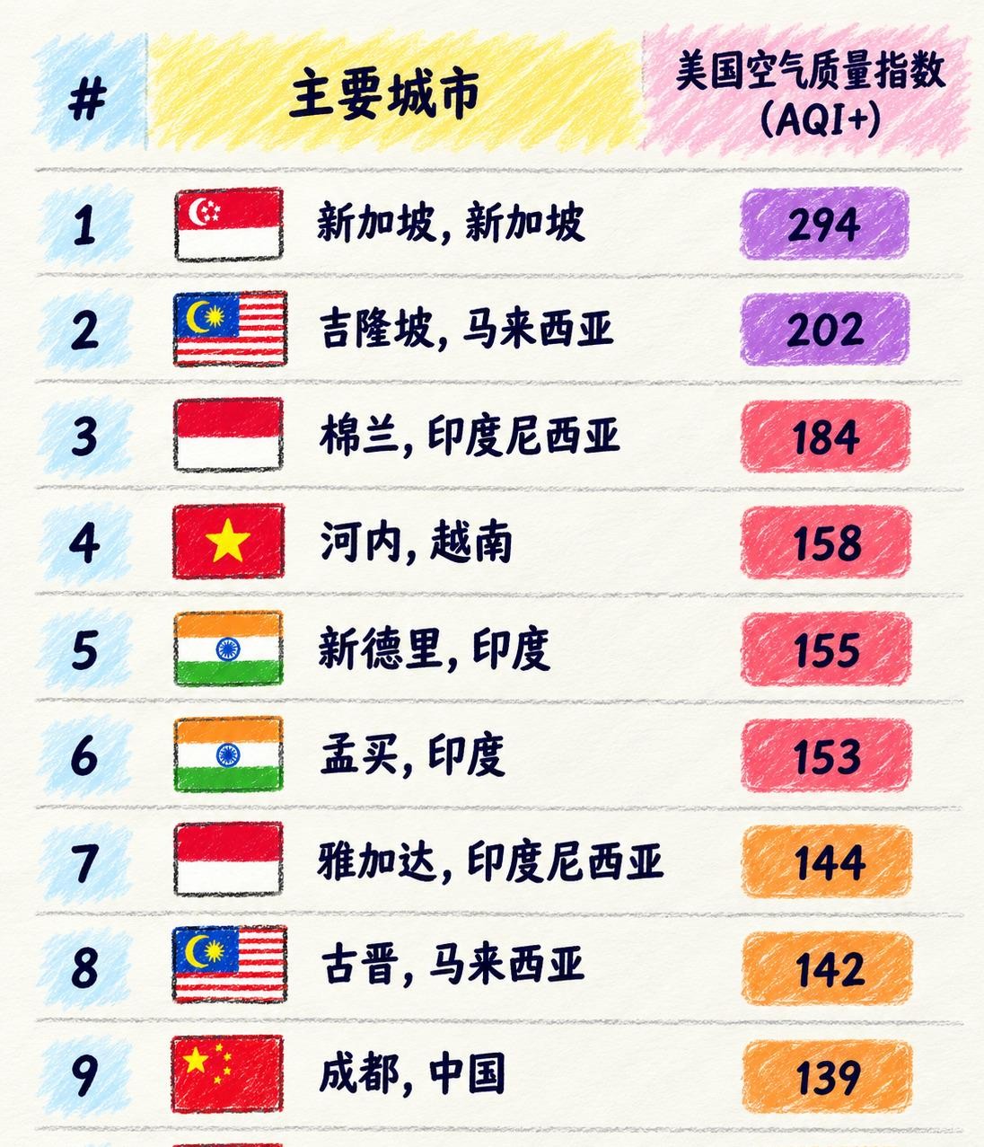 新加坡被跨境烟霾围城，再次说明环境污染从来不会止步于国境线。街头灰蒙蒙一片，西部一小时PM2.5浓度一度达到288微克/立方米，空气里都带着焦糊味。烟霾主要来自印尼苏门答腊和加里曼丹的森林、泥炭地火灾，今年1至7月过火面积约20.2万公顷。地下火阴燃难灭，烟雾又被风送到马来西亚和新加坡。当地只能重启