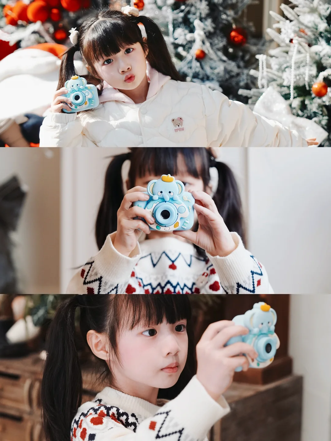 用女儿的小相机，提前预习下圣诞拍照❄️