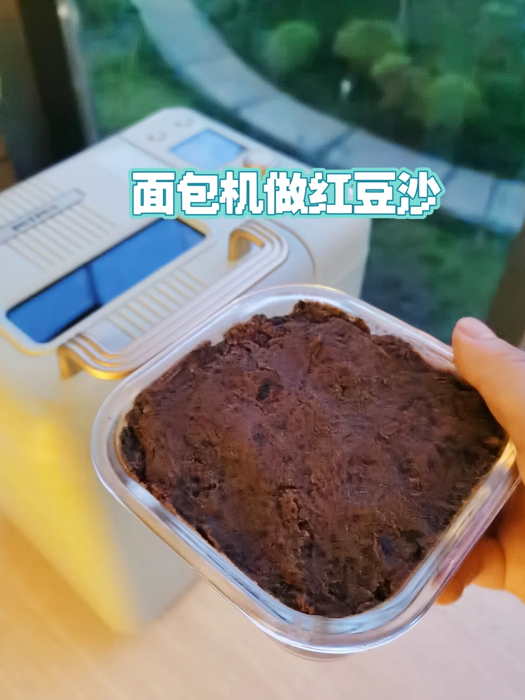 面包机做红豆沙，低糖低油，健康无添加