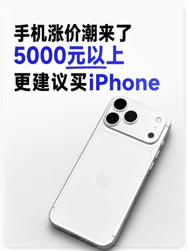 手机涨价潮来临，5000 元预算买苹果更合适？
