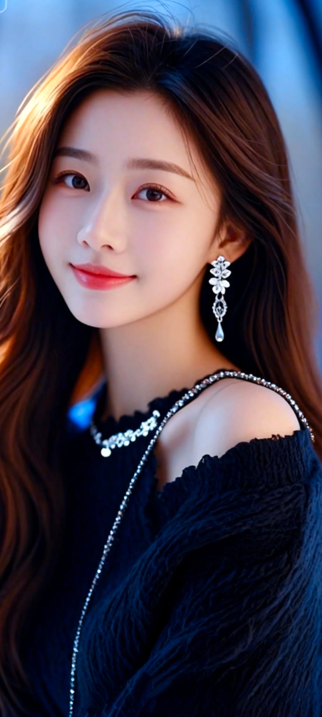 这位小姐姐真漂亮，笑容甜美。