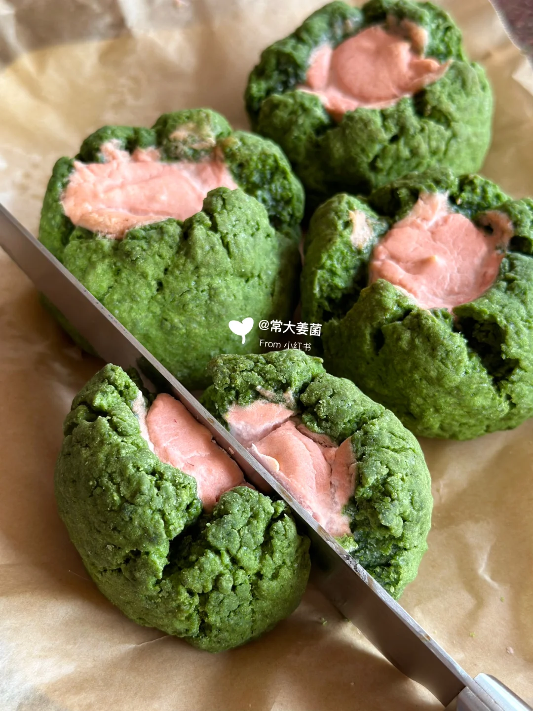 好棒！冰激凌口感！抹茶草莓奶酪司康🍵🧀🍓