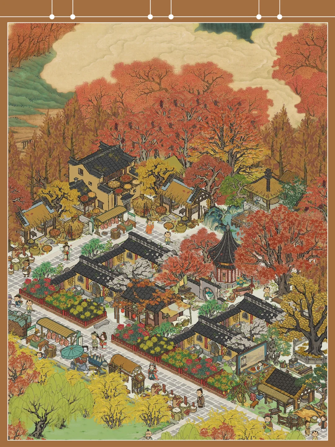 秋山之下的秋景小院，丰收、晒秋、品秋……