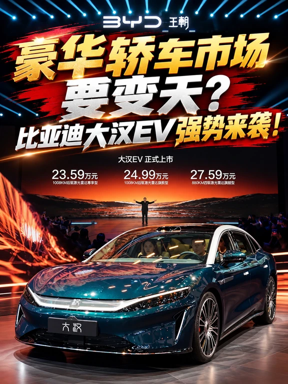 豪华轿车市场要变天？比亚迪大汉EV强势来袭！