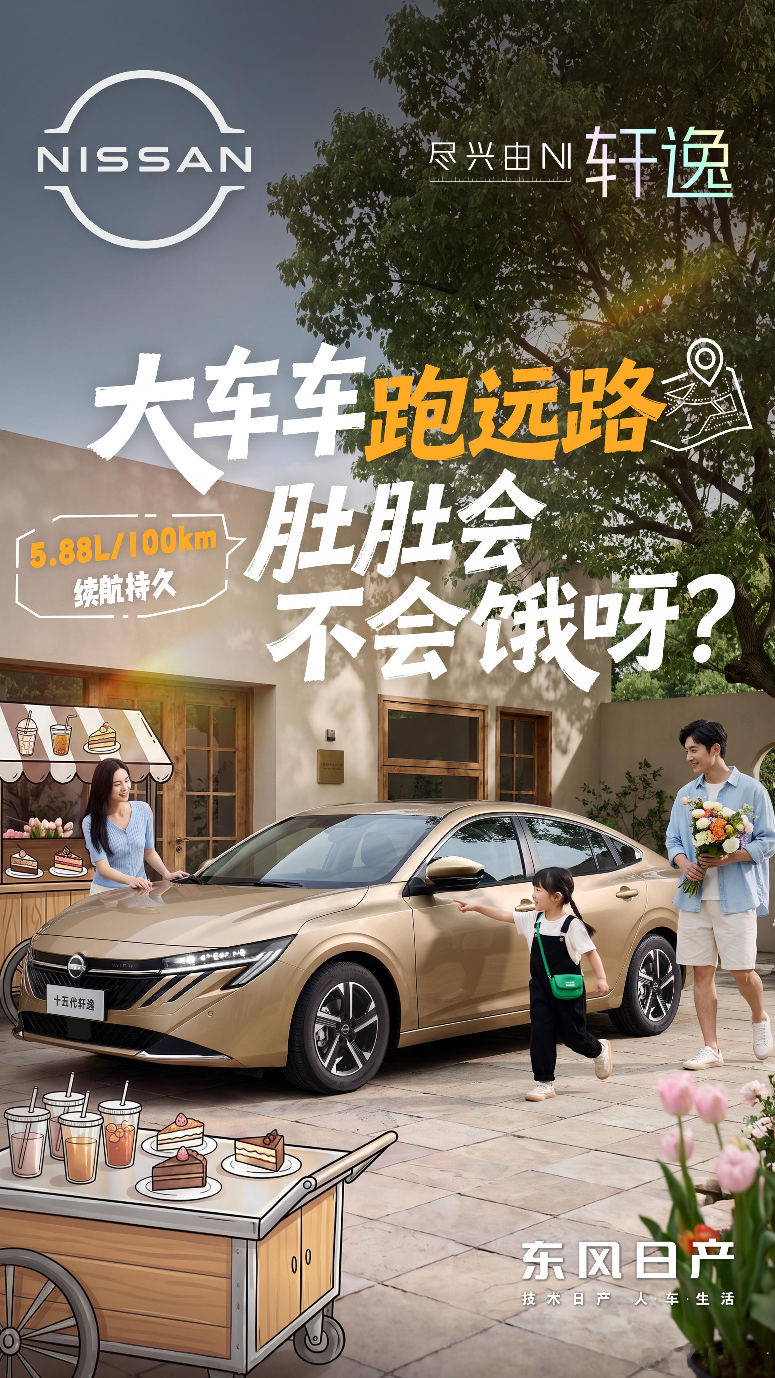 孩子第一次坐轩逸，“神评”有了[点赞]
Multi-Layer人体工学座椅软乎乎，像被大熊🧸抱住啦
点阵式透镜LED前大灯里面藏着萤火虫在眨眼睛✨
百公里油耗5.88L，车车跑了这么远，会不会饿呀？🍚
孩子稚气的言语里，藏着对最真实的体验[不愧是你]
#十五代轩逸# #国民家轿认准冠军轩逸# 
 ​