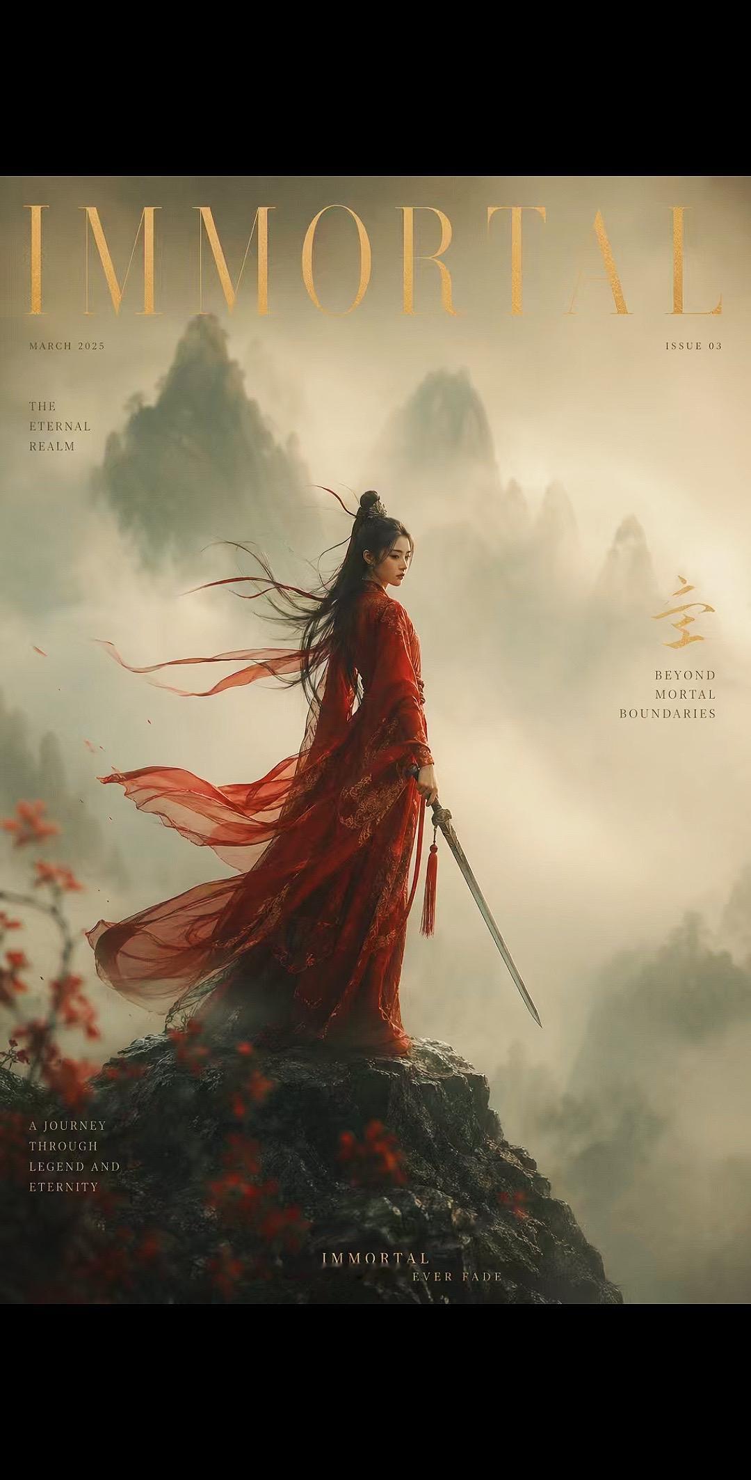 “青春”归来！仿佛回到少年时代，
重新喜欢周华健的歌了，
也重新哼起，甚至唱起了他的歌！
福生无量！
 东方仙侠风格 玄幻武侠风格 一袭红衣持剑来 国风武侠大作