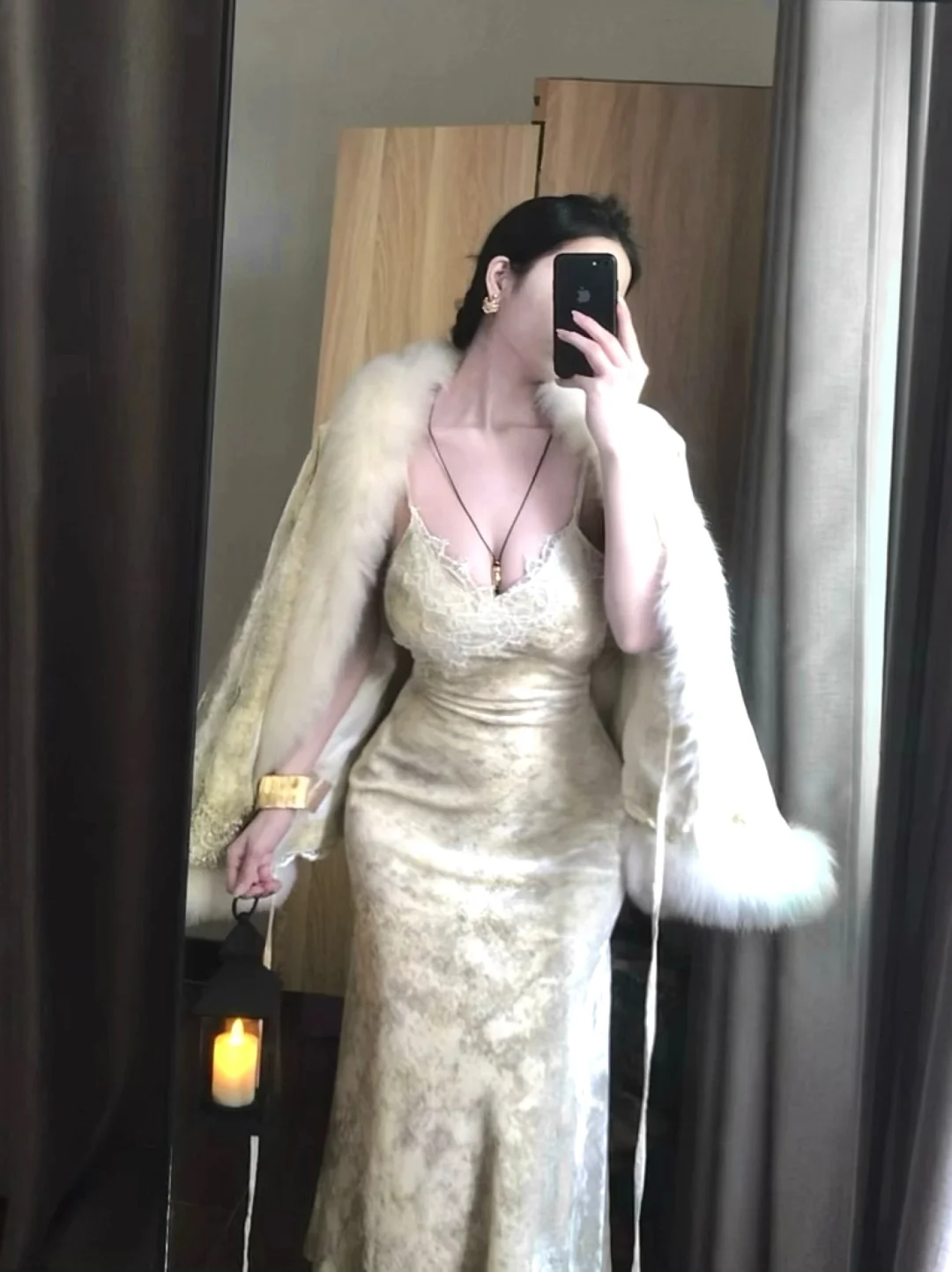 毛茸茸尊的很秋冬氛围美女感唉～