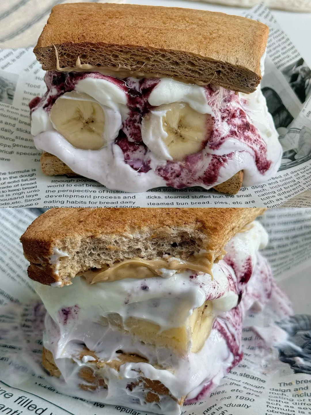 酸奶香蕉烤三明治🥪太好吃偷偷做了好几次